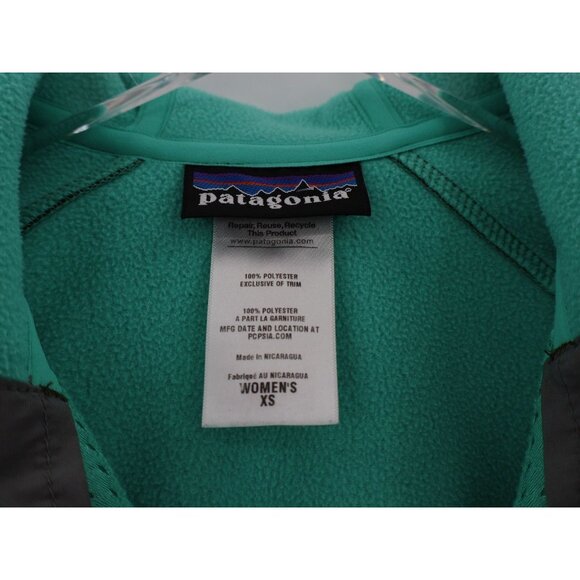 Patagonia Women’s Slopestyle Hoody Brown Aqua Size XS Softshell Full Zip Jacket - Picture 13 of 16